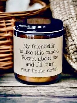 Funny Friendship Candle